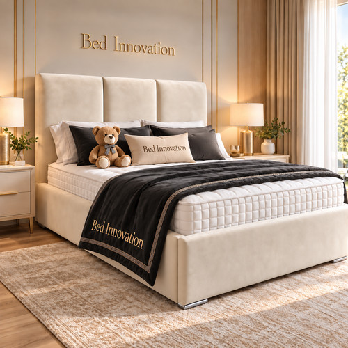 Plush velvet ottoman gas lift - velvet,