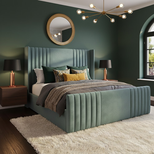 Ottoman storage bed winged - storage,