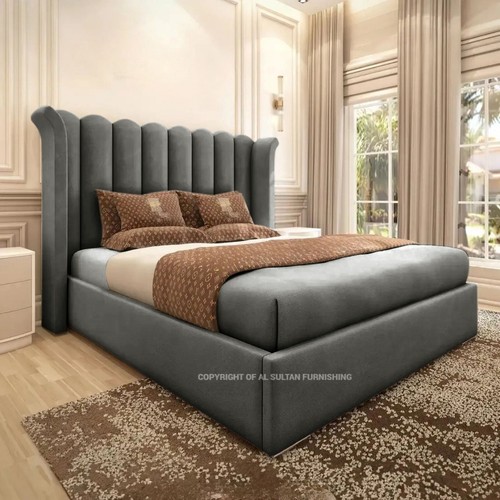 Ottoman bed frame winged - ottoman, plush