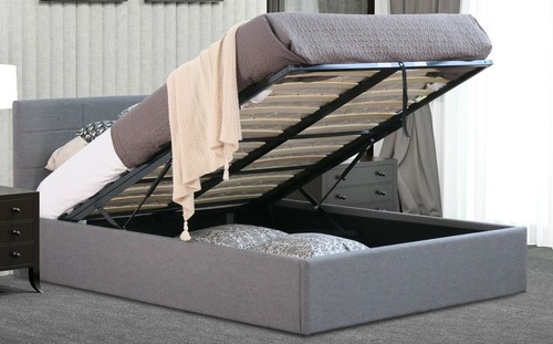 Fabric gas lift ottoman - gas,