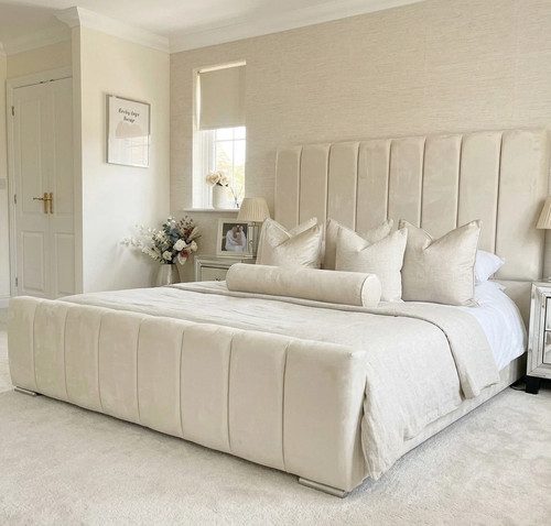 Double lined panel bed - bed, frame