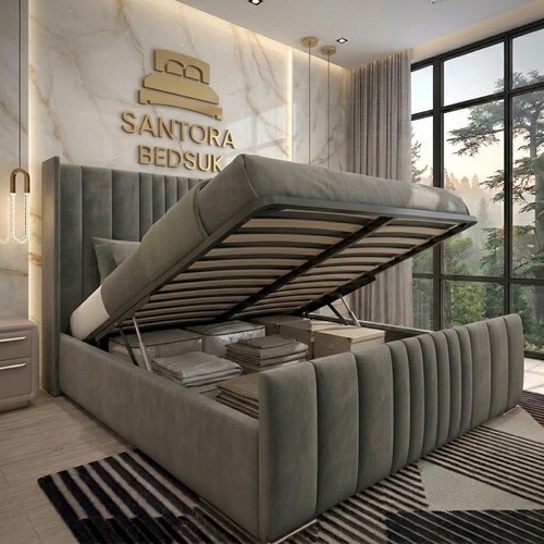 New ottoman bed frame wingback - ottoman,