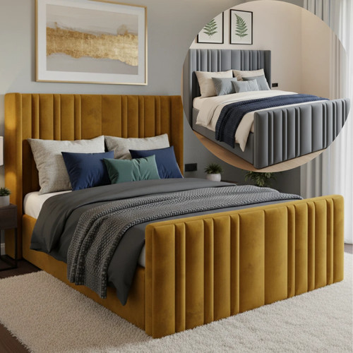 Ottoman bed divan wing - divan, plush