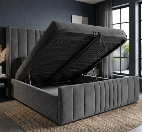 Ottoman storage bed gas - storage,