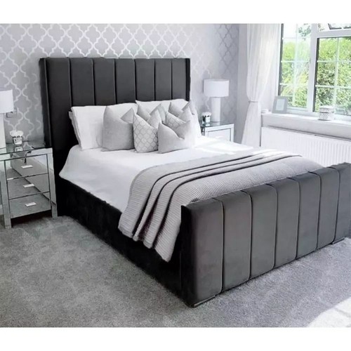 Velvet ottoman storage - velvet,