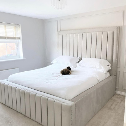 Ottoman panel bed - panel, plush