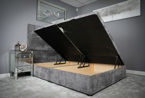 Ottoman storage bed gas lift - storage,