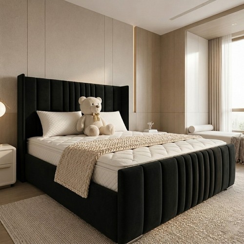 Ottoman bed winged - ottoman, plush