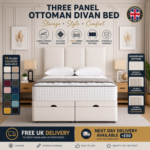 Ottoman storage bed - storage,
