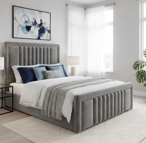 Ottoman storage bed velvet - bed,