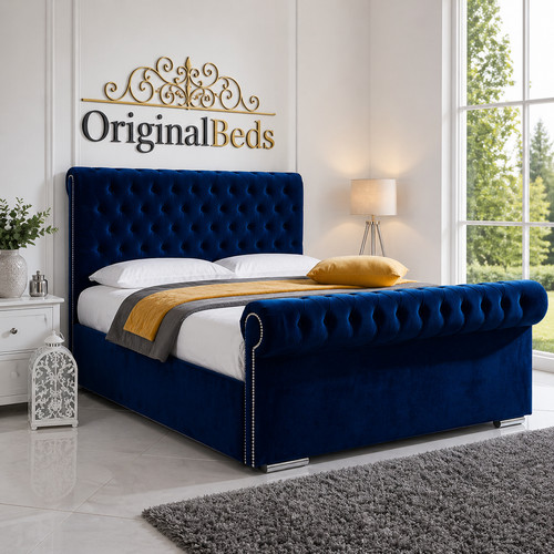 New sleigh bed - sleigh, ottoman