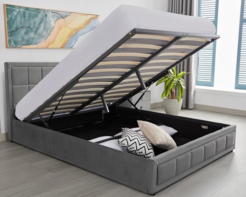 Velvet ottoman storage - velvet,