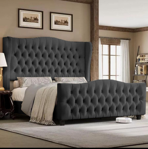 Alpine wingback bed - wingback,